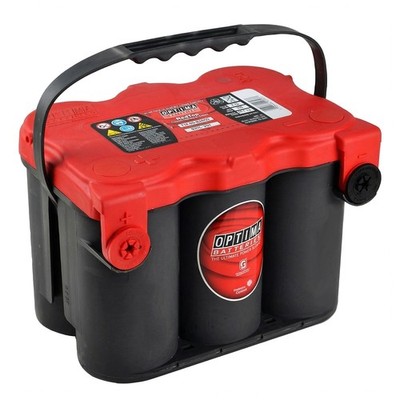 Optima Red Top 12V 50Ah Starterbatterie AGM Land- Baumaschinen RT F 4,2 GM Pole