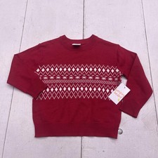 Jumping Beans Sweater Toddler Boys 4T Red Fai...