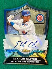 2012 Finest STARLING CASTRO Faces Franchise Auto 13/15 JERSEY MATCH Cubs
