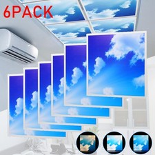 6X Sky LED Panel 600x600mm Cloud Scene Recessed Ceiling Light Office NiceDay 90W