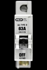 MEM 63 AMP CURVE B M6 MCB CIRCUIT BREAKER 631MB