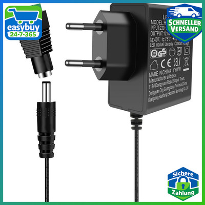 12V Netzteil 2A AC Adapter 24W Power Supply für LED Strip IP Kamera Festplatte