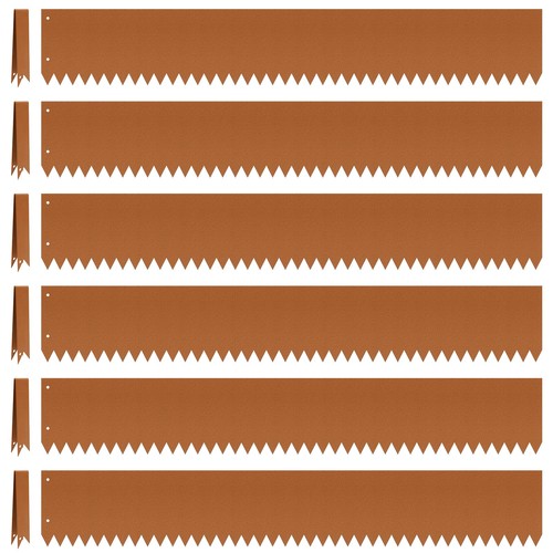 Steel Landscape Edging 6-Pack, 40"L x 4"H Strips, Steel Garden Bed Metal Bord...