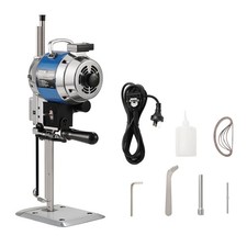 Fabric Cutter 750W High-Speed Straight Knife Cloth Cutting Machine 9.8" Al