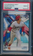 PSA 10 SHOHEI OHTANI/OTANI 2018 BOWMAN'S BEST #1 REFRACTOR Rookie RC GEM MINT