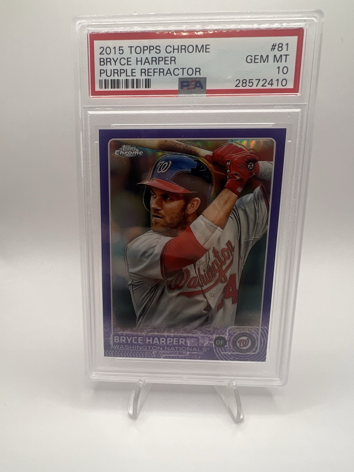 2015 Topps Chrome - Bryce Harper #81 Purple Refractor /250
