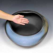 Shigaraki Ware Size 15 Kiln-Change Water Bowl for Goldfish/Medaka