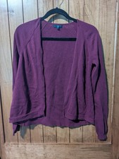 Gap Women's Long Sleeve Open Cardigan Sweater Plum Purple Xs