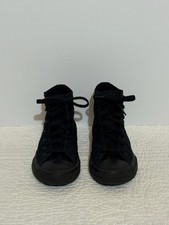 Converse All Star Chuck Taylor Black High Top Sneakers Kids 3 Canvas