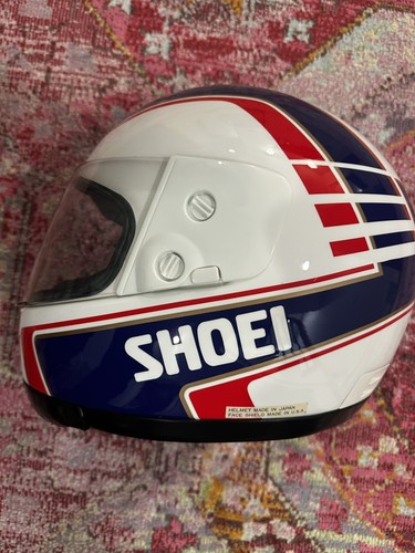 Rare Shoei Australian Wayne Gardner 1988 Motorcycle Helmet L with box and pouch
