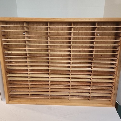 #ad Napa Valley Box Company 100 Cassette Tape Vintage Wood Storage Holder $49.95