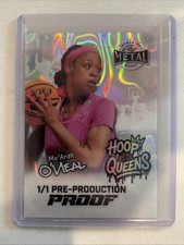 2025 LEAF WOMEN OF SPORT! ME’ARAH O’NEAL 1/1 PRE-PRODUCTION PROOF! HOOP QUEENS!