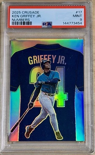 Ken Griffey Jr 2025 Crusade Numbers #17 PSA 9 Mint - HOF Mariners
