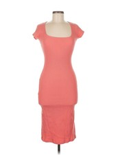 Nine West Women Orange Cocktail Dress M