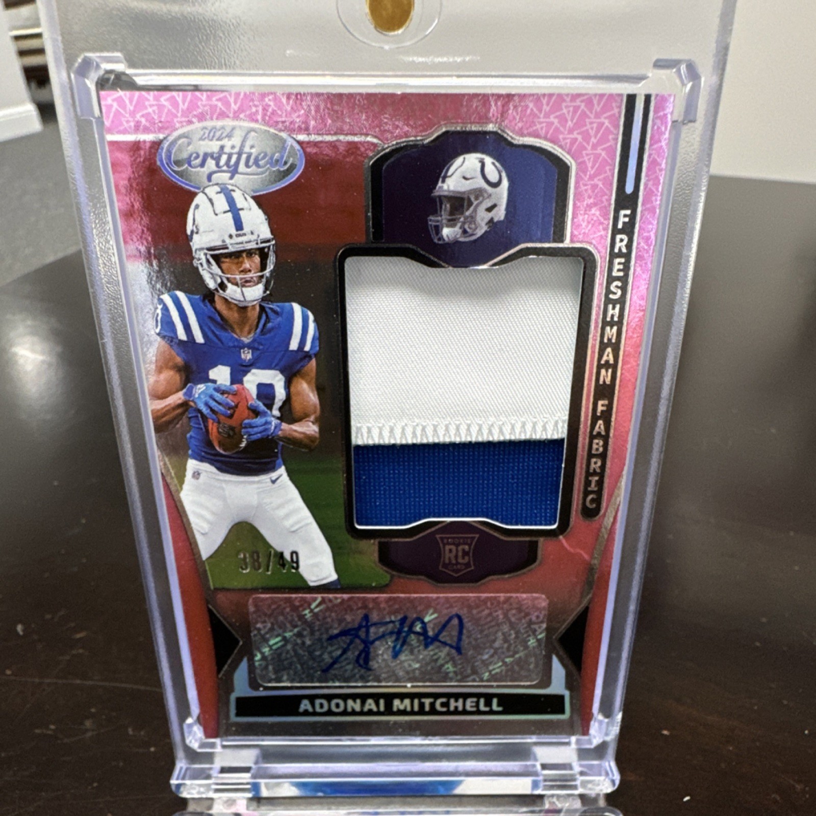 Panini 2024 Certified Adonai Mitchell Colts Rookie Auto #FMS-AML/49