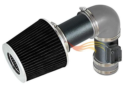 BCP RW GREY For 2007-2011 Acura RDX 2.3L DOHC Turbo Ram Air Intake Kit + Filter - Image 2 of 3