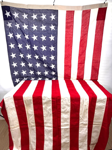 US 48 STARS FLAG 5X9.5 FT - WWII ERA COTTON SEWN STARS – BULLDOG BUNTING