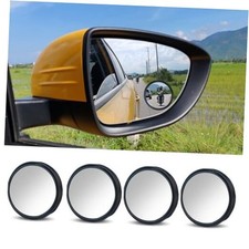 4PCS Car Blind Spot Mirror, 360 Wide Angle Convex Mirrors with Black