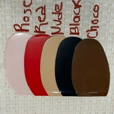 Casali Italian Mirror Rubber Half Sole Guard Protector Red bottoms Louboutines