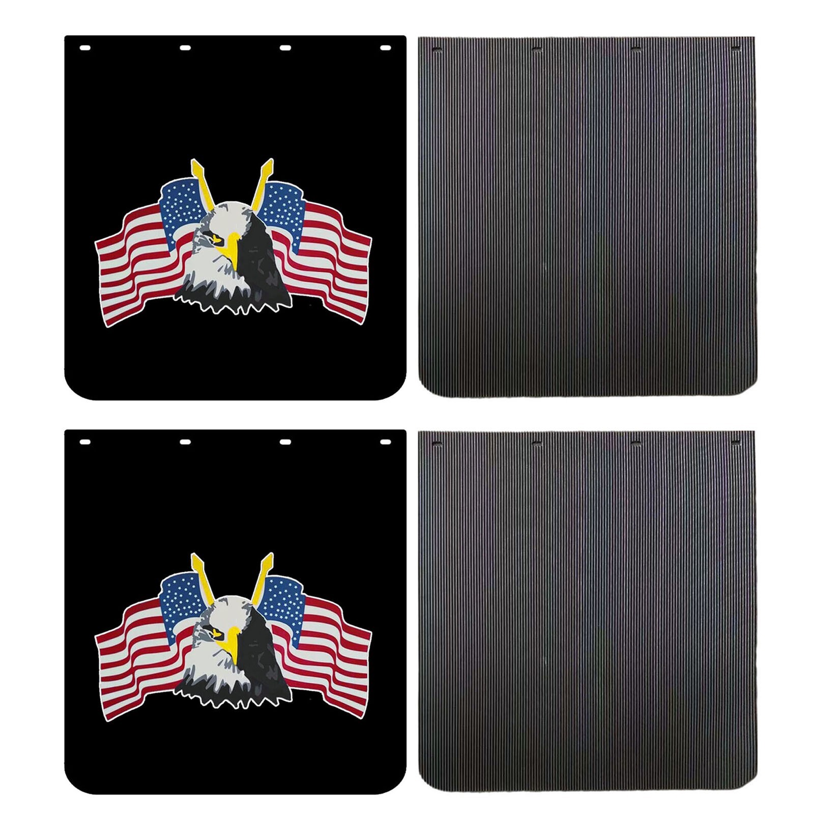 24x24 Heavy-Duty Semi Truck Mud Flaps Set of 4 for Tractor Trailers