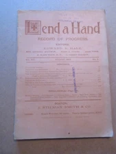 LEND A HAND MONTHLY Record of Progress August 1894 BURLINGTON VERMONT LIBRARY