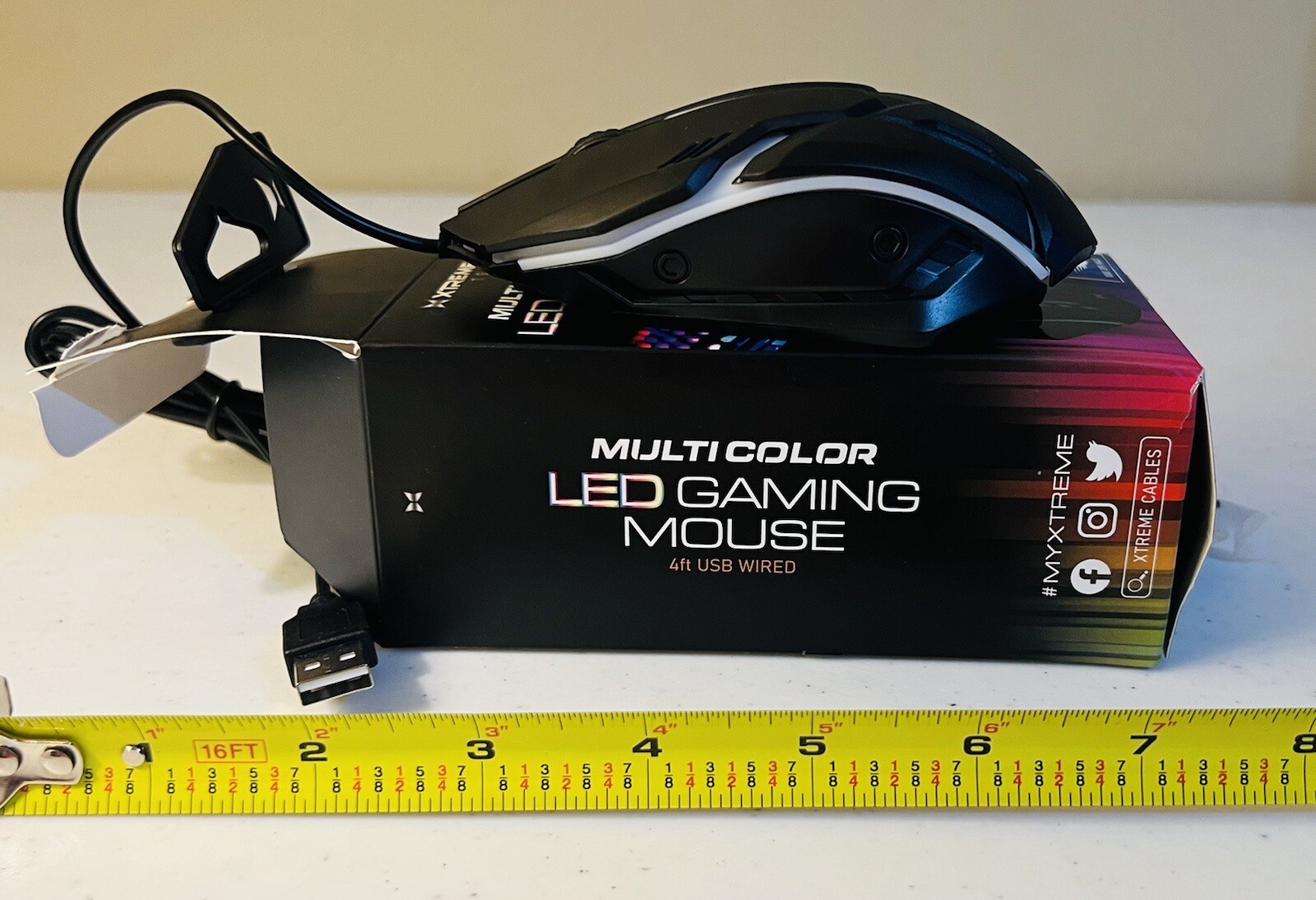 Gaming Mouse Wireless USB Rechargeable 7 color LED Backlight-image