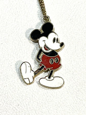 Vintage Walt Disney Productions Enamel Mickey Mouse Gold Tone Necklace 2000