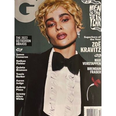 ZOE KRAVITZ gq TRAVIS BARKER james cameron MAX VERSTAPPEN brendan fraser AUBREY