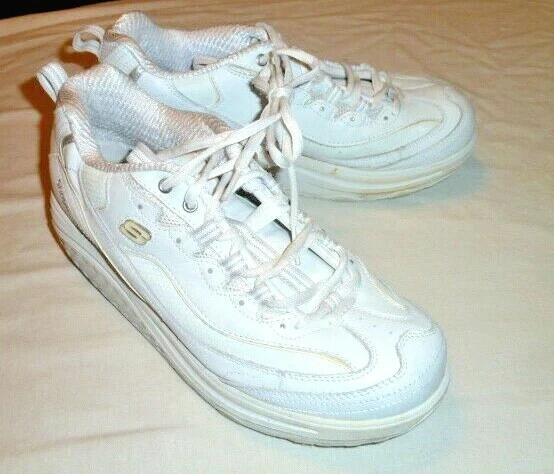 Skechers Shape Ups White Shoes 8.5 womens eBay