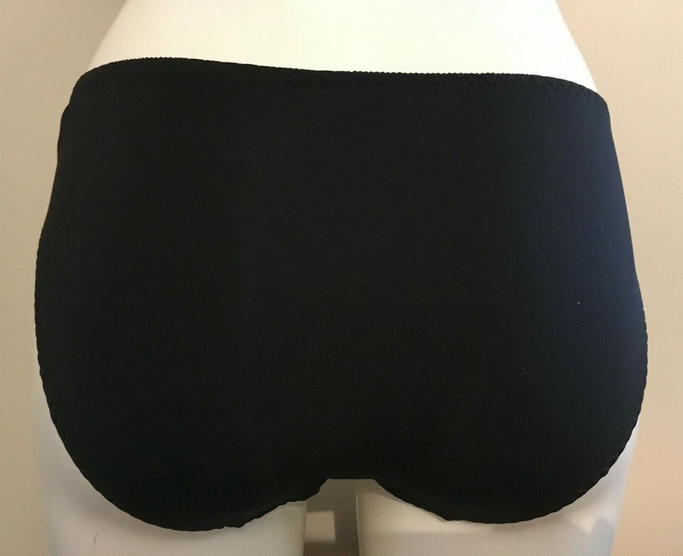 Vanity Fair Calzoncillos Negros y Plateados Reino Unido 12 Pantalones Bragas Panty Ropa Interior 462 Noir Foto 2 de 2