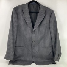 Daniel Cremieux Loro Piana Italy Gray Pinstripe Mens Suit Jacket