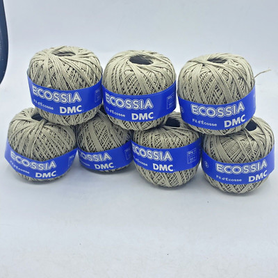 Ecossia DMC Thread Embroidery 100% Cotton Made In France Light Green Lot Of 7