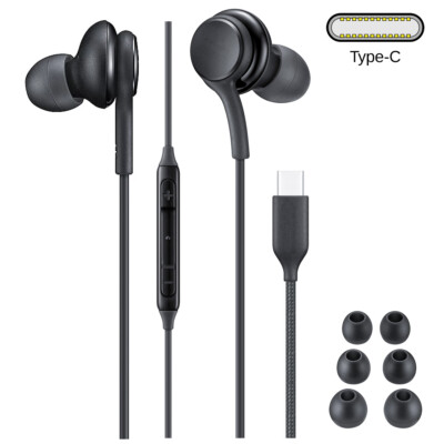 Huawei MediaPad M6 Turbo 8.4  Kopfhörer USB C Headset schwarz