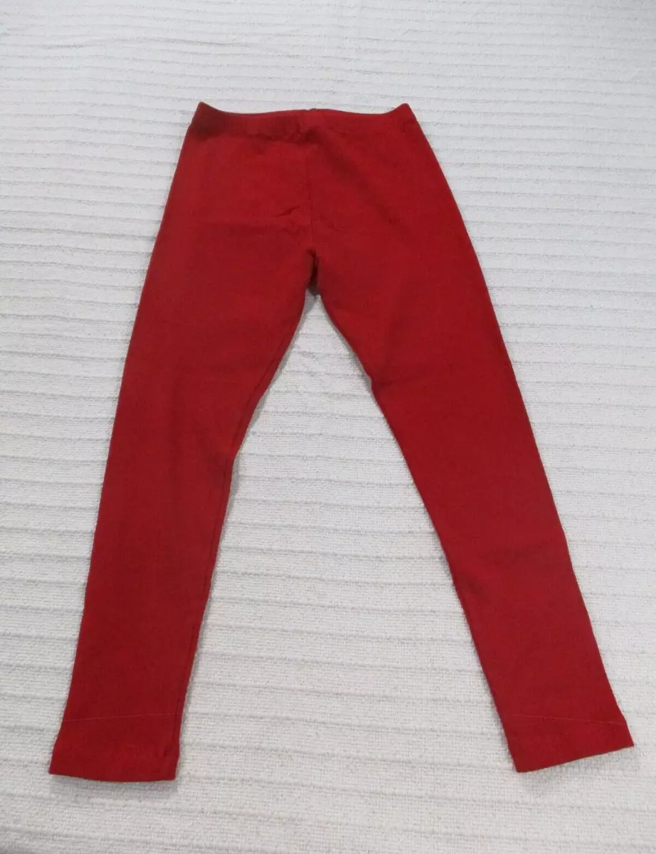 Jones New York Womens Leggings Small Petite Red Pull On High Waist