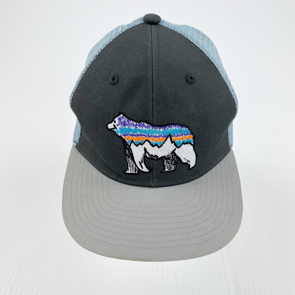 Patagonia Fitz Roy Bear Midcrown Mesh Trucker Hat Snapback 