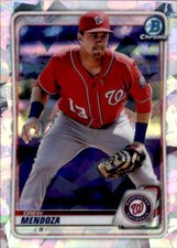 Drew Mendoza 2020 Bowman Chrome Atomic Parallel Prospect Card #BCP-71