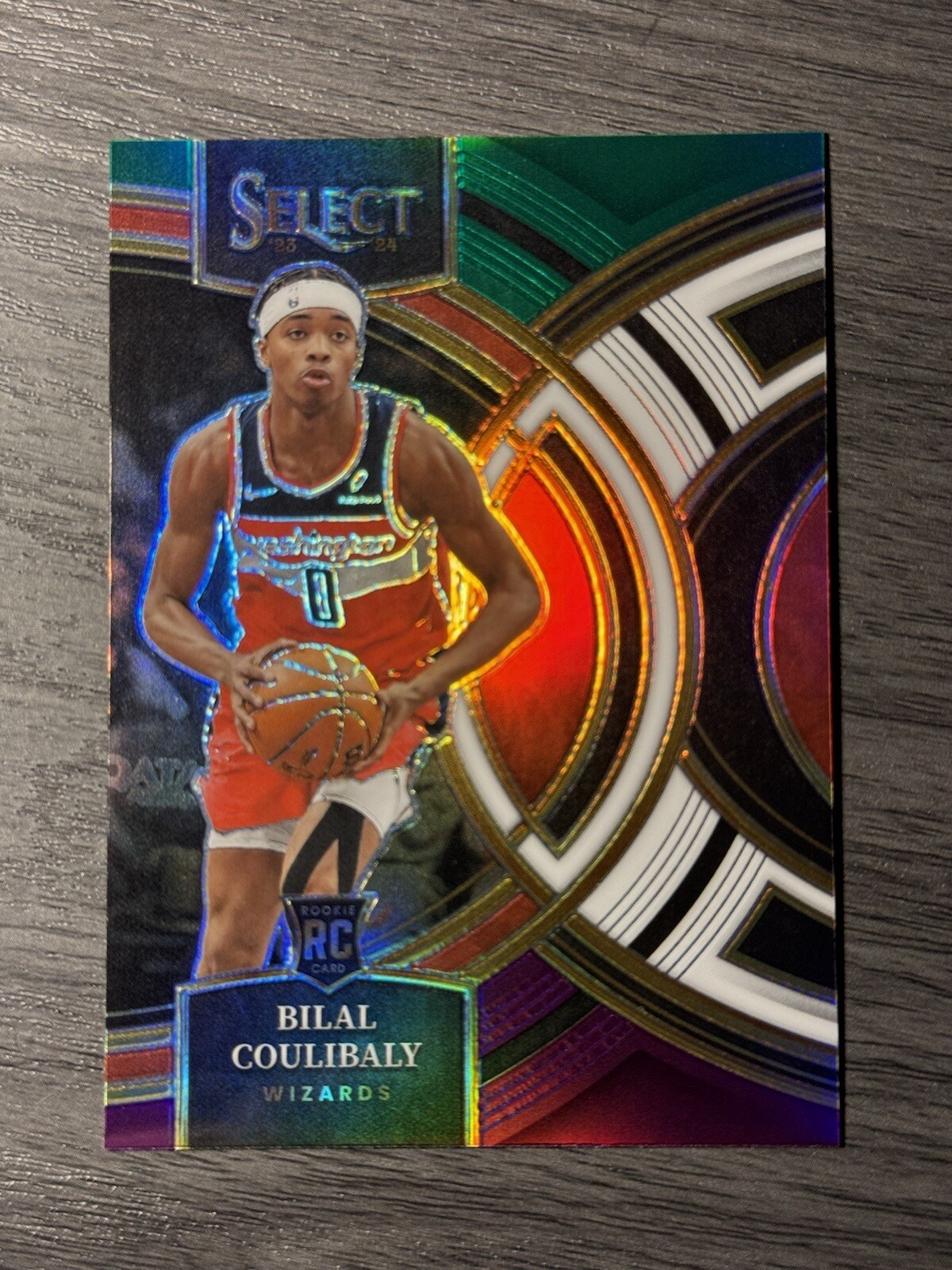 Bilal Coulibaly 2023-24 Panini Select #131 Premier Green White Purple Prizm 🔥