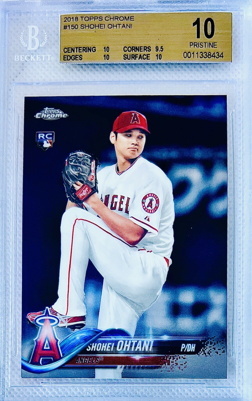 2018 Topps Chrome Shohei Ohtani RC #150 Rookie Card #150 BGS 10 Pristine 💎 🔥