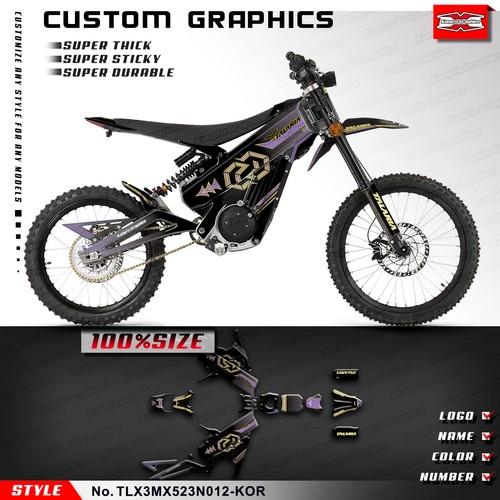Kungfu Graphics Full MX Vinyl Custom Waterproof Sticker Decal Kit for TALARIA X3 - Picture 20 of 25