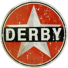 Vintage Style Metal Sign Derby Motor Oil 30x30
