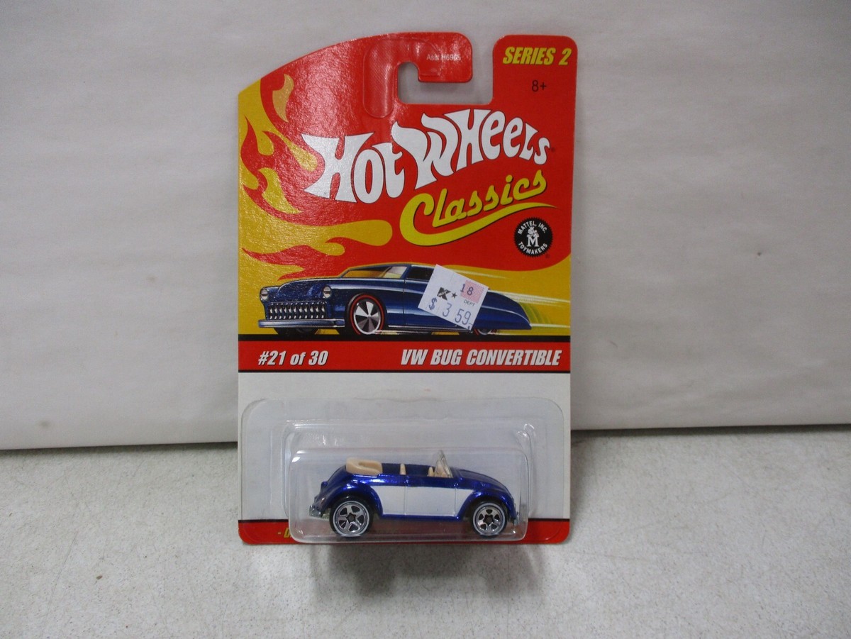 ミニカー Hotwheels VW Bug convertible Amazon.com: Hot Wheels Classics Series 2 VW Bug Convertible