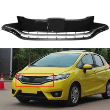 For Honda FIT 2015-2017 Front Bumper Grill Grille Assembly ABS Chrome + Black