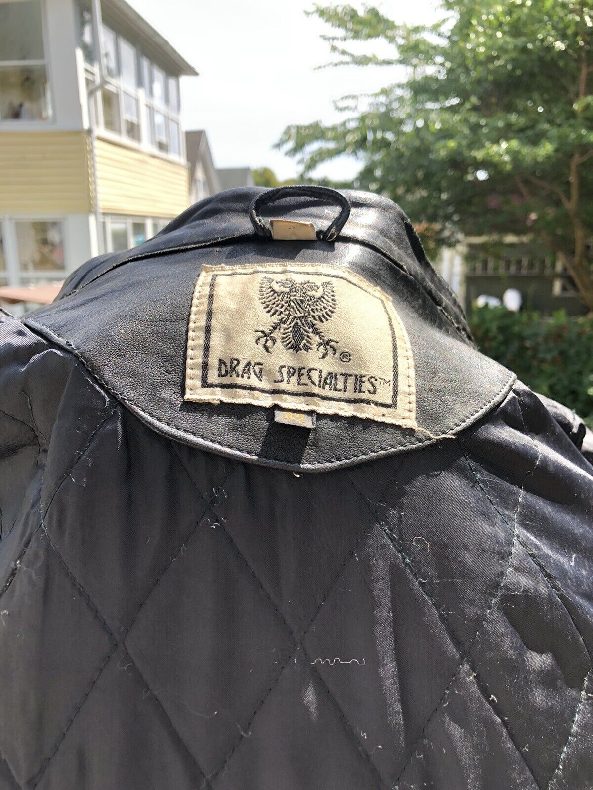 Vintage Drag Specialties Biker Punk Leather Jacke… - image 9