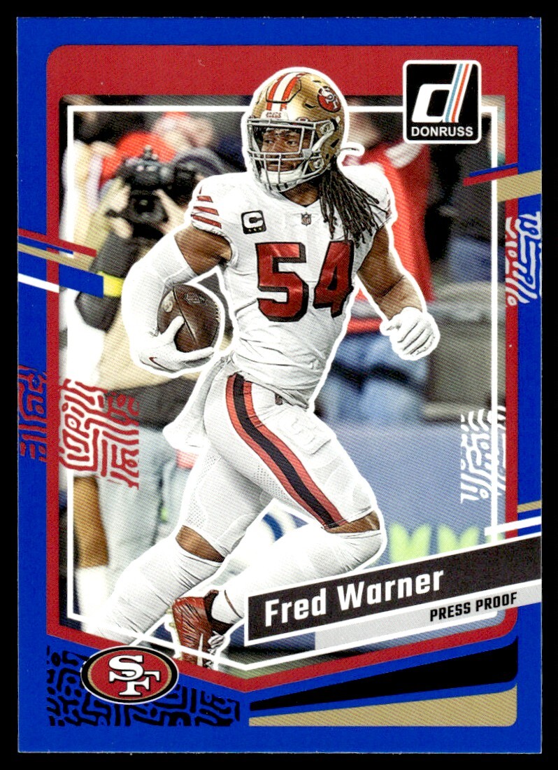 週刊Robi 2023 Donruss Press Proof Blue Fred Warner San Francisco