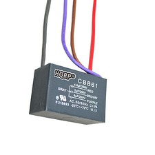 HQRP Capacitor for Harbor Breeze Ceiling Fan 4.5uf+5uf+6uf 4-Wire, CBB61