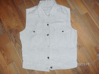 Weste jake´s Basic Line Gr. 38 sandfarben 50 % Baumwolle 50 % Leinen top Zustand