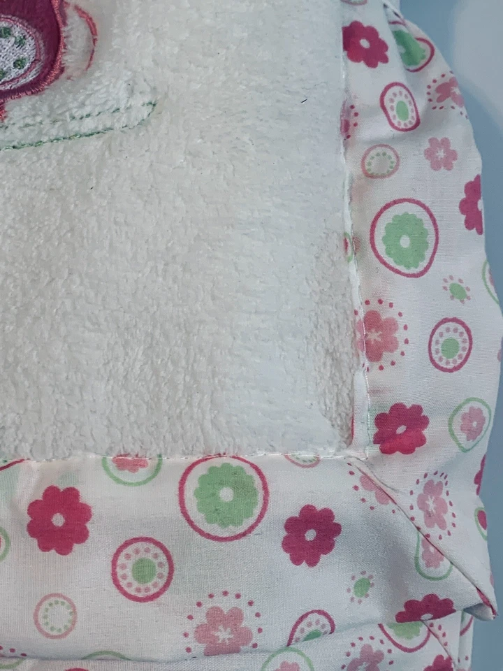 MANTA SALTO BÚHO FLORES NIÑA BLANCO ROSA RAMA ÁRBOL NUEVO POLAR SUAVE Foto 3 de 4