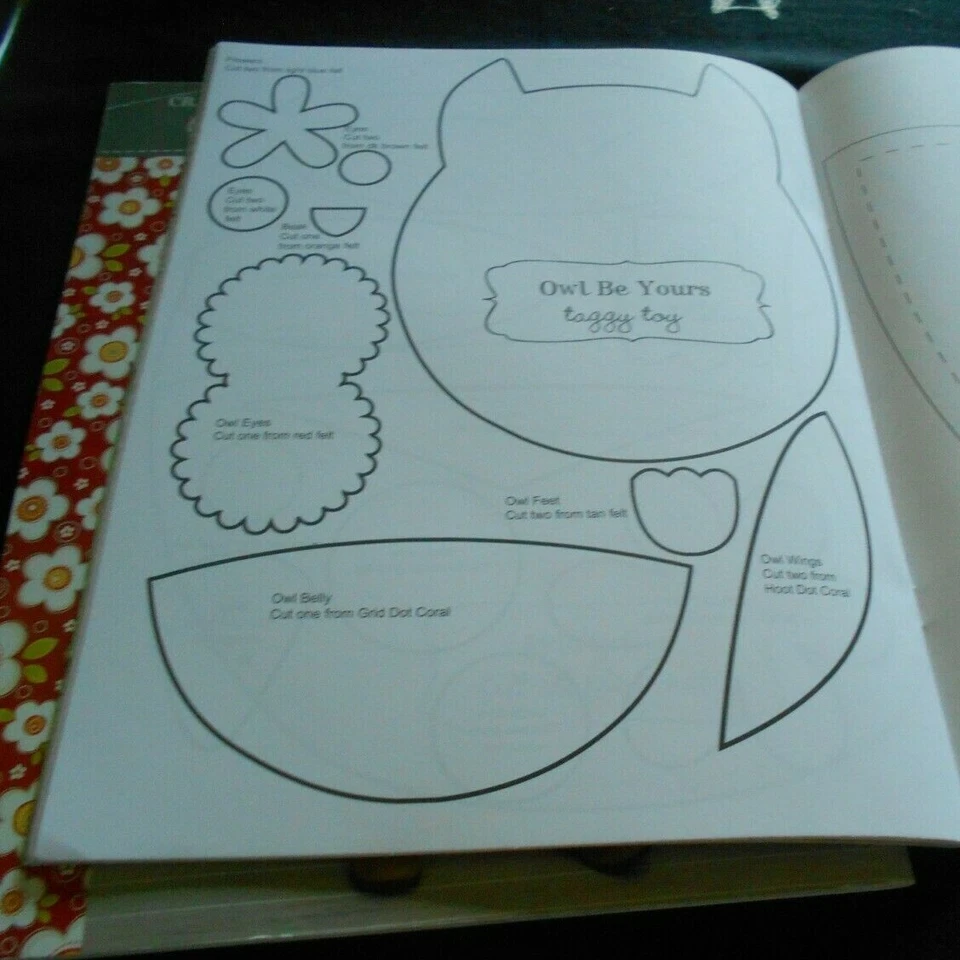 Vtg 2 ADORNit Inspiring Sewing Patterns Crazy for Daisy Nested Owl Coral Quilts  - Image 3 of 4