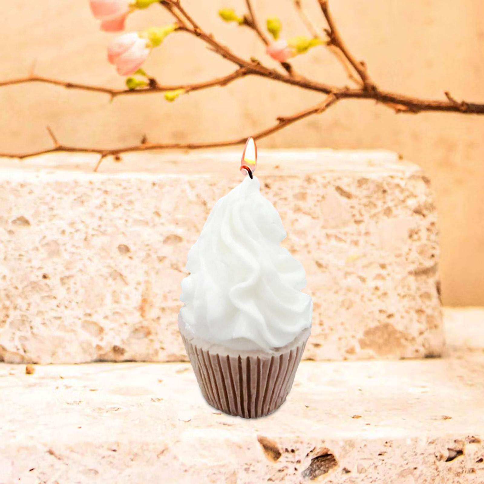 Ice Cream Candle Mold DIY Party Decor Flower Cake Wedding Making Crafts