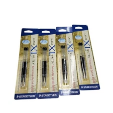 8 Count Staedtler 0.7 MM Black Ink Large XL Writer Gel Ink Refills 4 - 2 packs